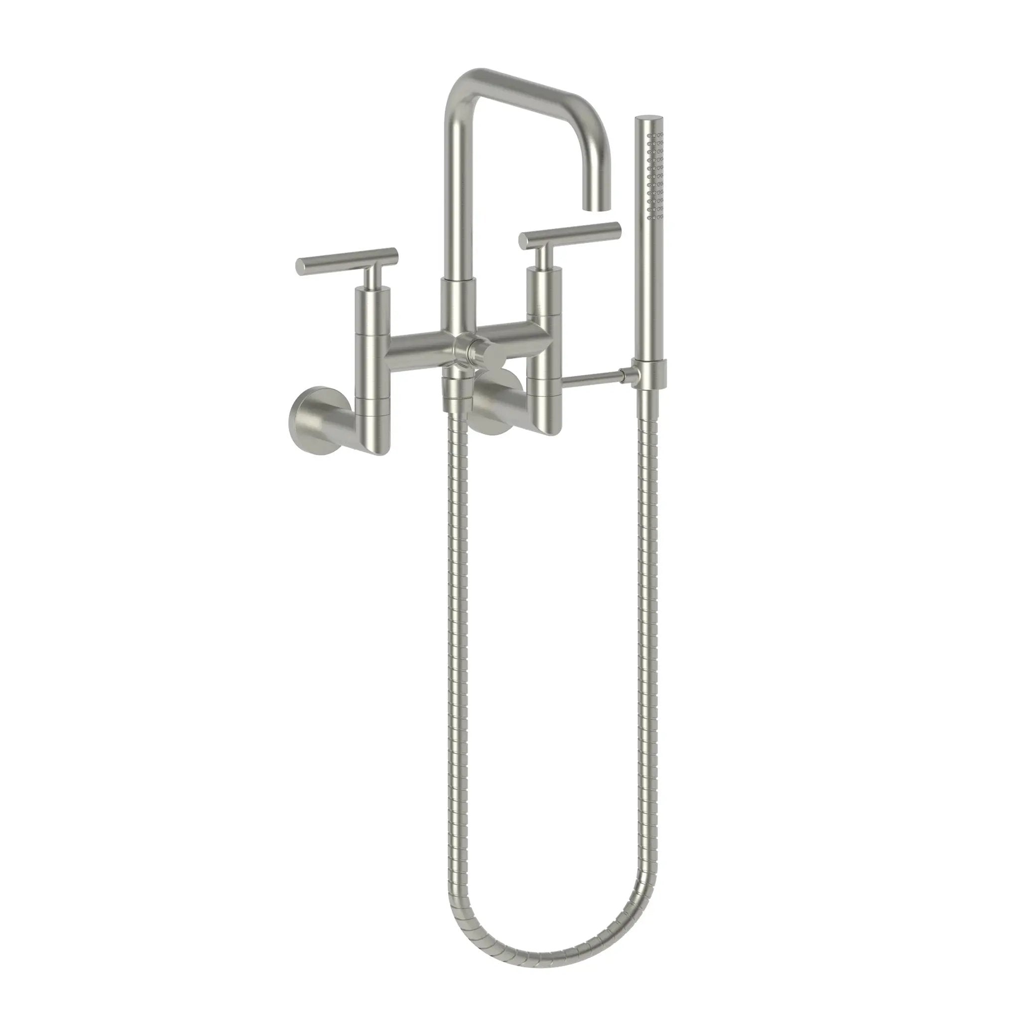 Newport Brass East Square Exposed Tub & Hand Shower Set - Wall Mount by Newport Brass