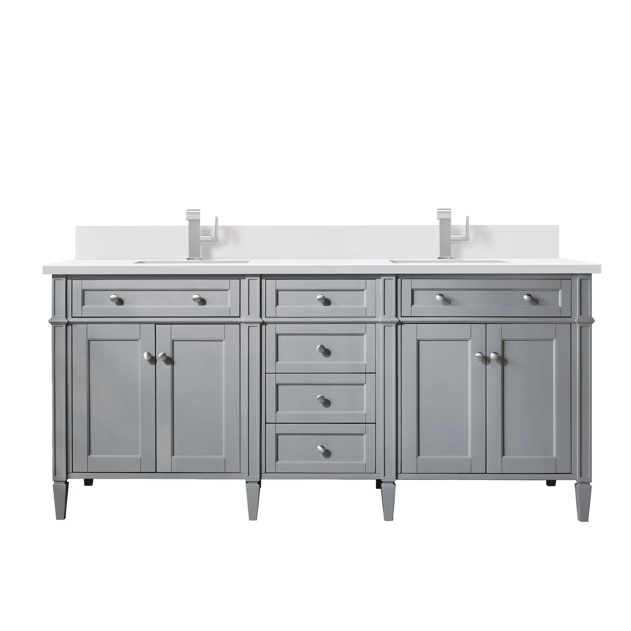 James Martin Brittany 72" Double Vanity Set - Urban Gray by James Martin Vanities