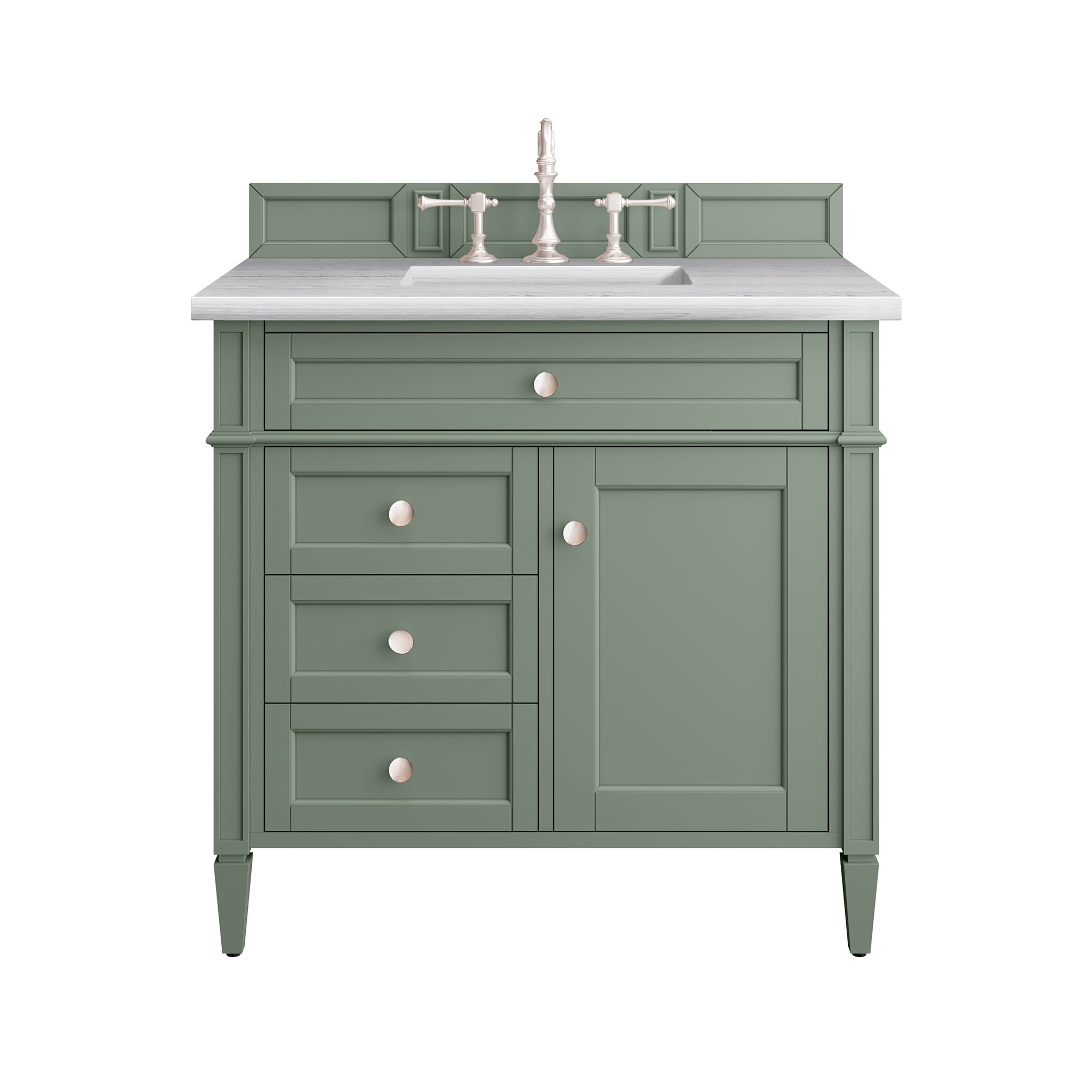 James Martin Brittany 36" Single Vanity Set - Smokey Celadon by James Martin Vanities