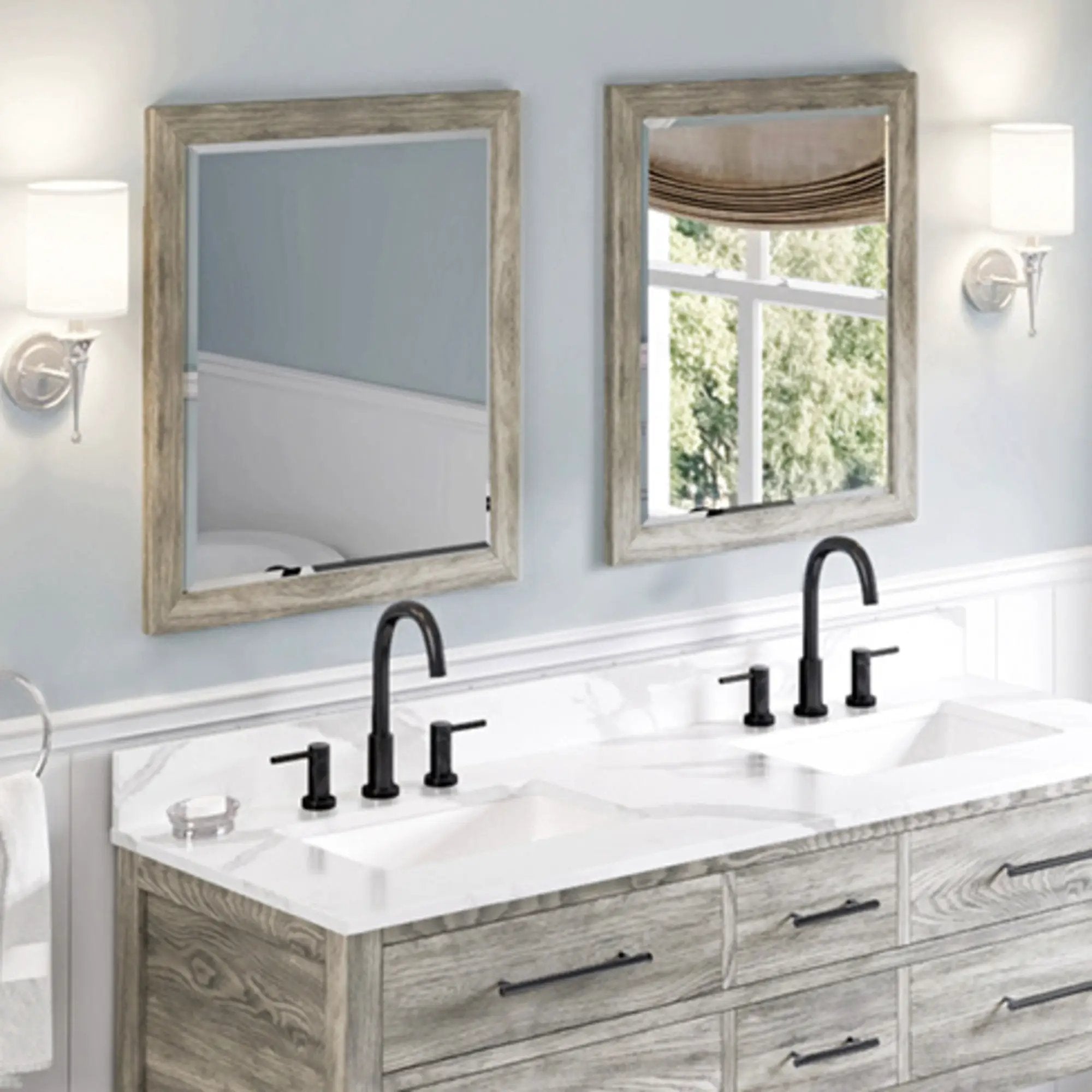 Jeffrey Alexander Cade 22" W x 1" D x 28" H Mirror by Jeffrey Alexander