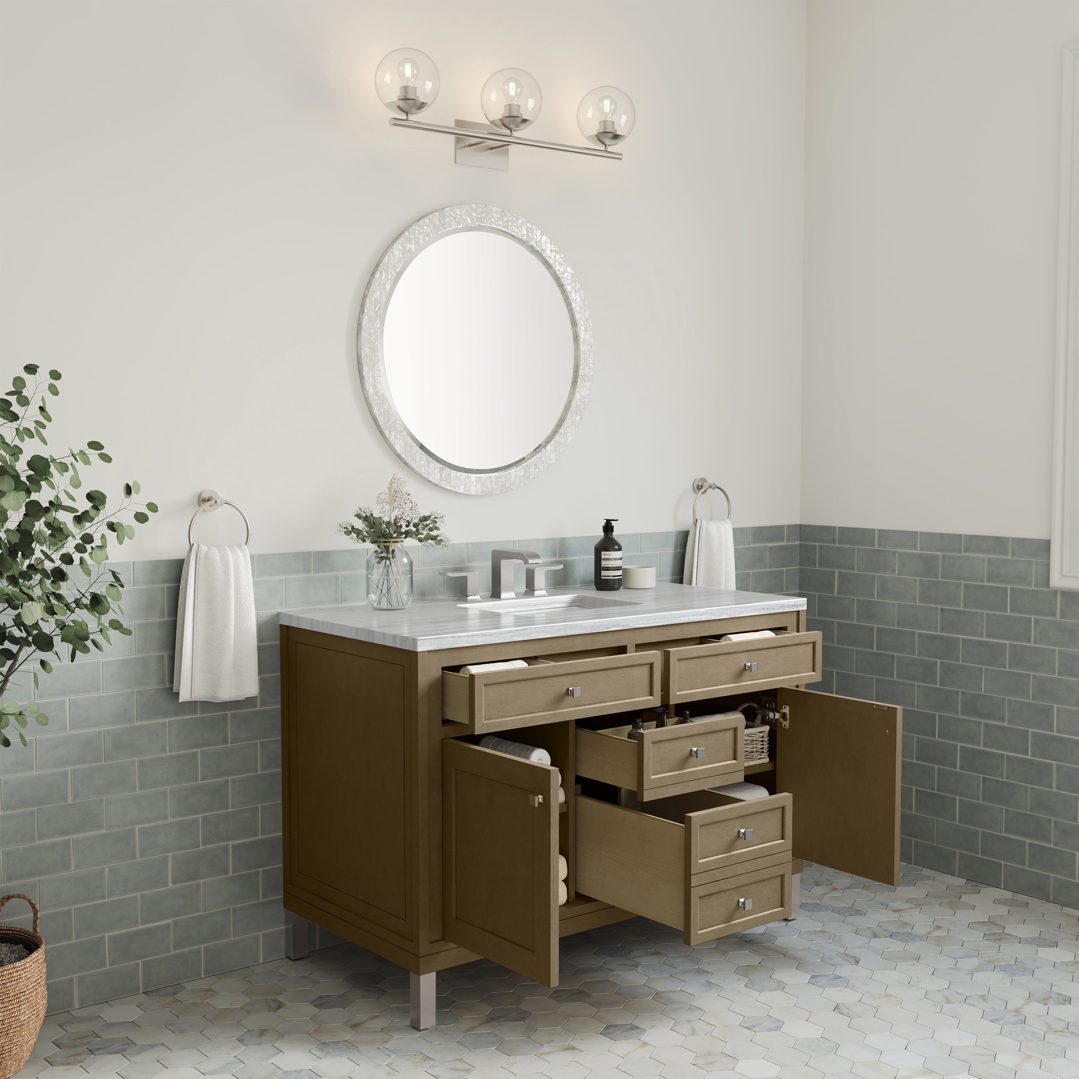 arctic fall solid surface top vanity
