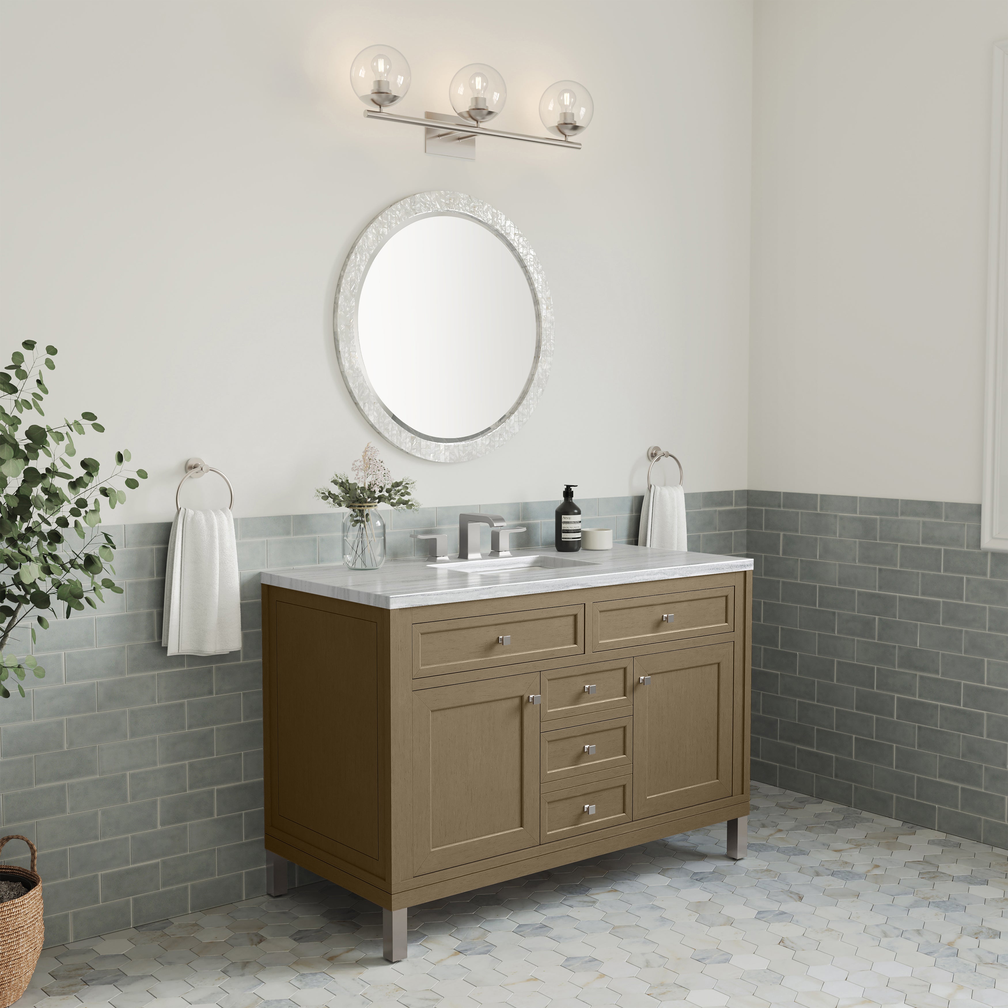 arctic fall solid surface top vanity
