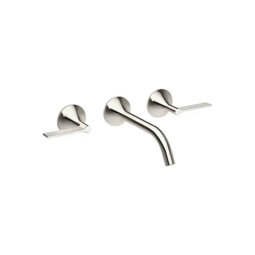 Dornbracht VAIA Wall-Mounted Three-Hole Lavatory Mixer without Drain by Dornbracht