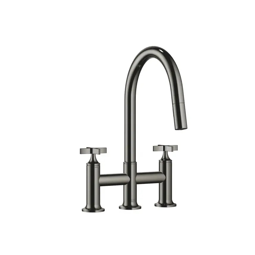 Dornbracht VAIA Three-Hole Bridge Mixer Pull-Down with Spray Function by Dornbracht