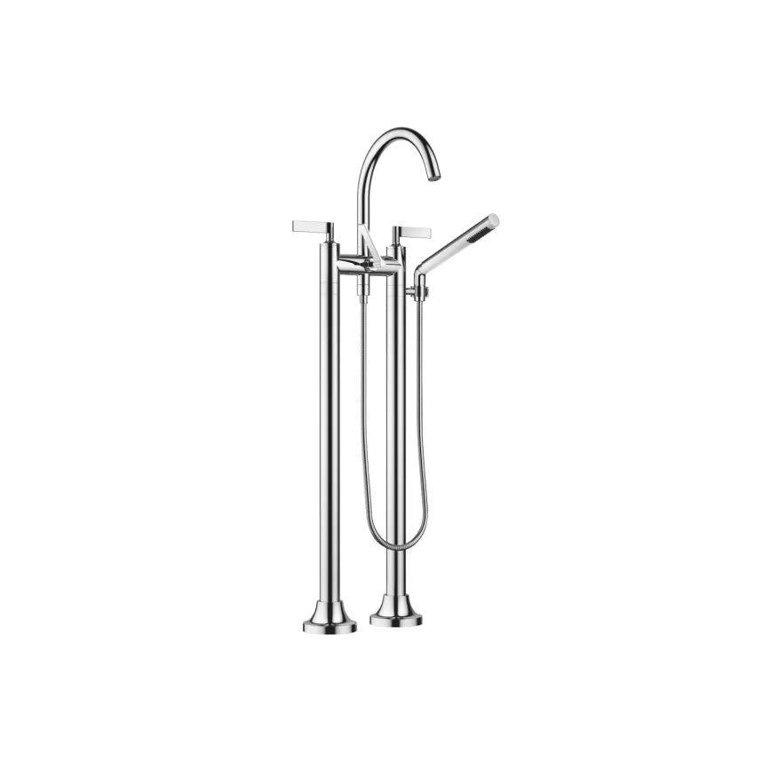 chrome two hole tub mixer