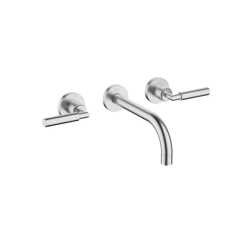 Dornbracht Tara Wall-Mounted Three-Hole Lavatory Mixer without Drain by Dornbracht