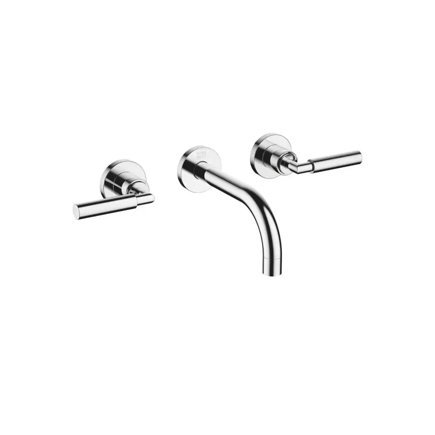 chrome lavatory mixer