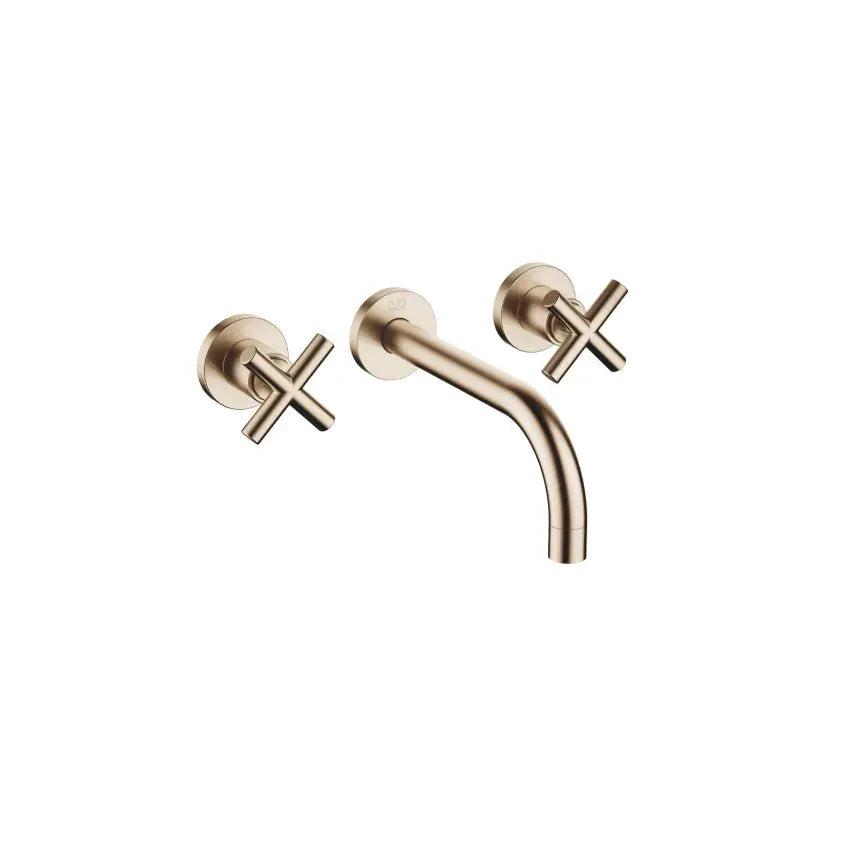 Dornbracht Tara Wall-Mounted Three-Hole Lavatory Mixer without Drain by Dornbracht
