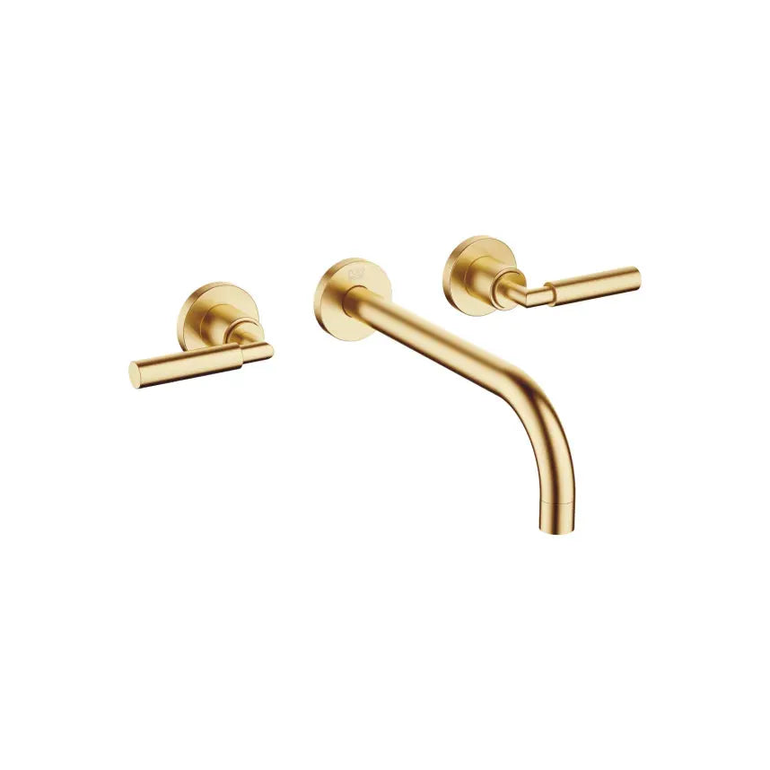 Dornbracht Tara Wall-Mounted Three-Hole Lavatory Mixer without Drain by Dornbracht