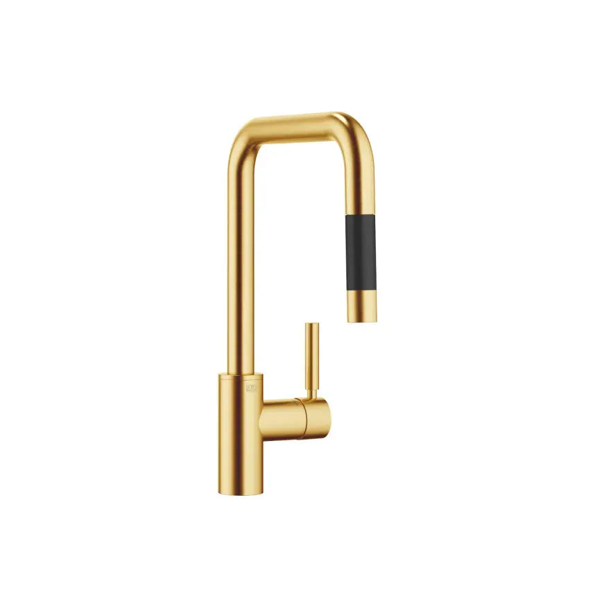 Dornbracht META SQUARE Single-Lever Mixer Pull-Down with Spray Function by Dornbracht