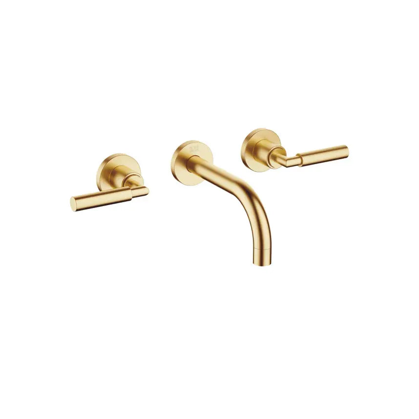 Dornbracht Tara Wall-Mounted Three-Hole Lavatory Mixer without Drain by Dornbracht