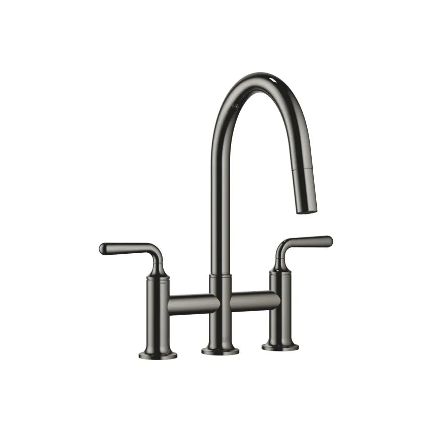 Dornbracht VAIA Three-Hole Bridge Mixer Pull-Down with Spray Function