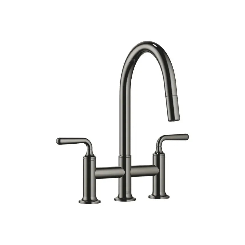 Dornbracht VAIA Three-Hole Bridge Mixer Pull-Down with Spray Function by Dornbracht