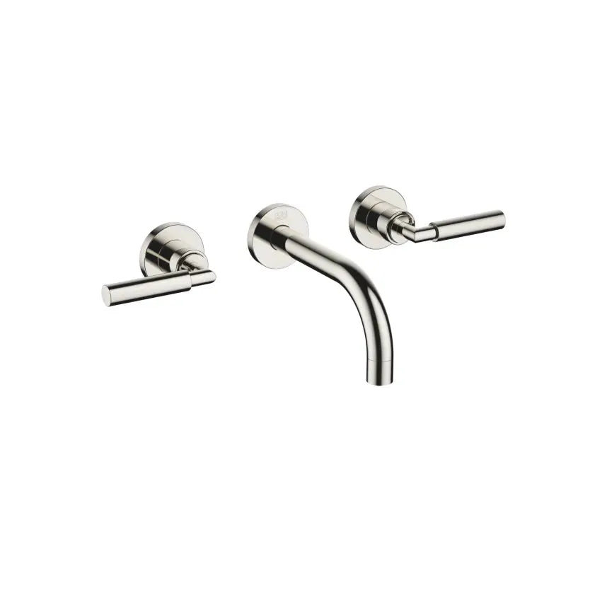 Dornbracht Tara Wall-Mounted Three-Hole Lavatory Mixer without Drain by Dornbracht