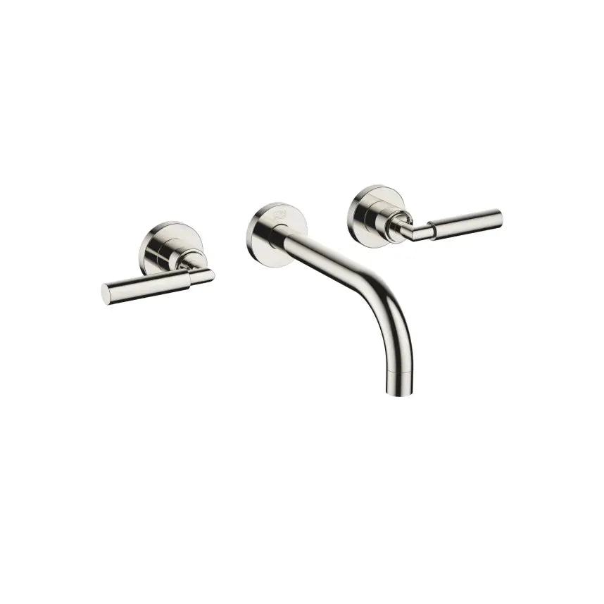Dornbracht Tara Wall-Mounted Three-Hole Lavatory Mixer without Drain by Dornbracht