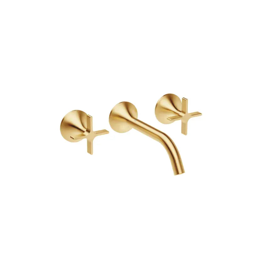 Dornbracht VAIA Wall-Mounted Three-Hole Lavatory Mixer without Drain by Dornbracht