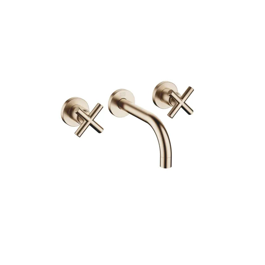 Dornbracht Tara Wall-Mounted Three-Hole Lavatory Mixer without Drain by Dornbracht