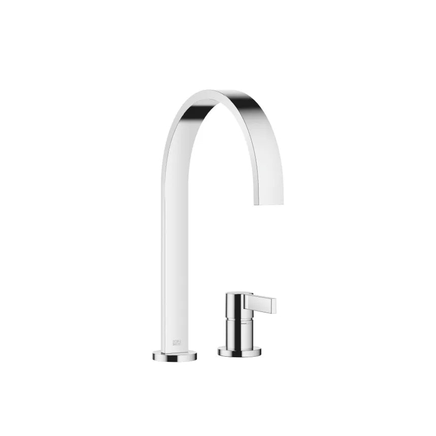 chrome two hole mixer