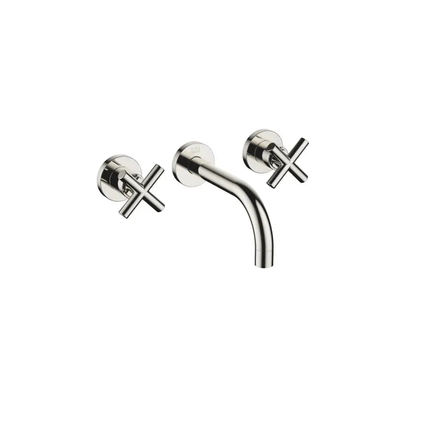 Dornbracht Tara Wall-Mounted Three-Hole Lavatory Mixer without Drain by Dornbracht