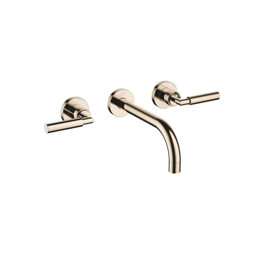 Dornbracht Tara Wall-Mounted Three-Hole Lavatory Mixer without Drain by Dornbracht