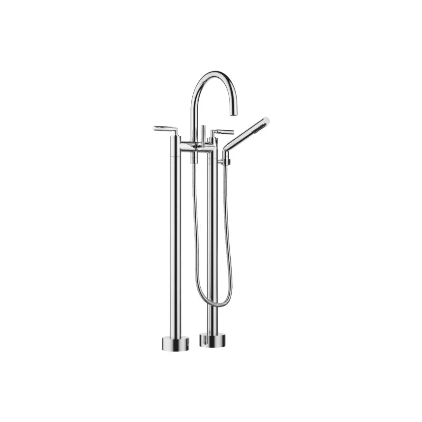 chrome two hole tub mixer