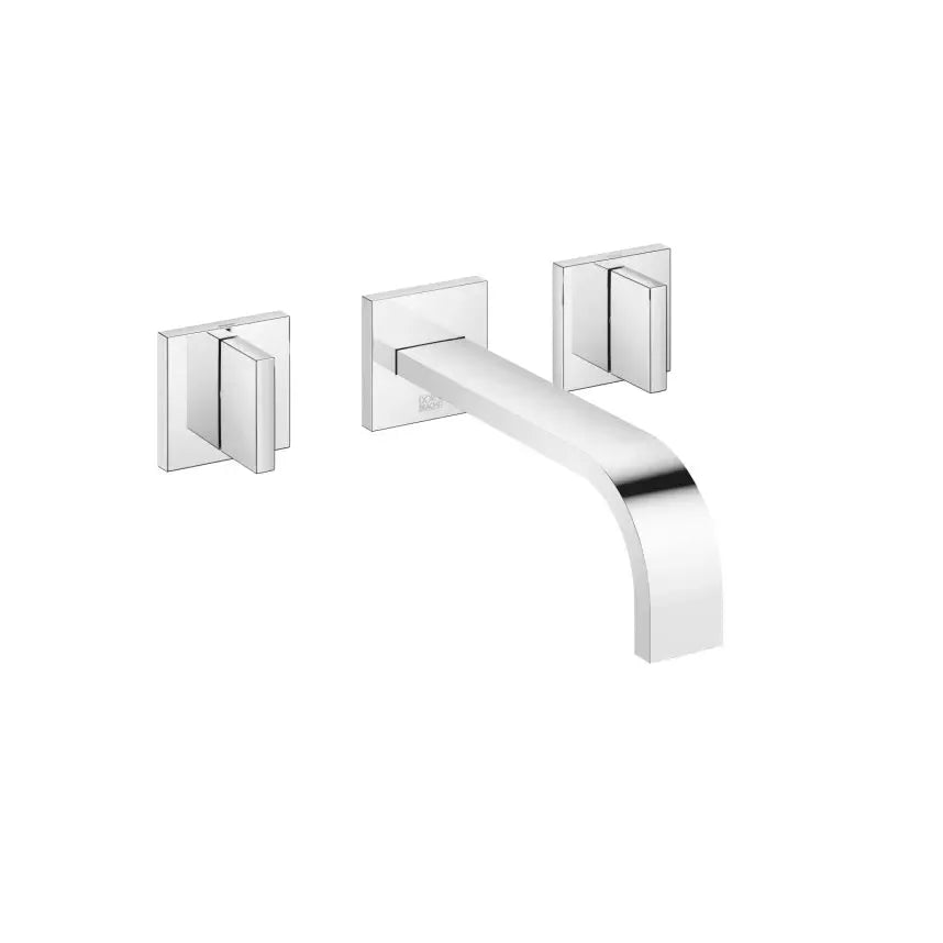 chrome lavatory mixer
