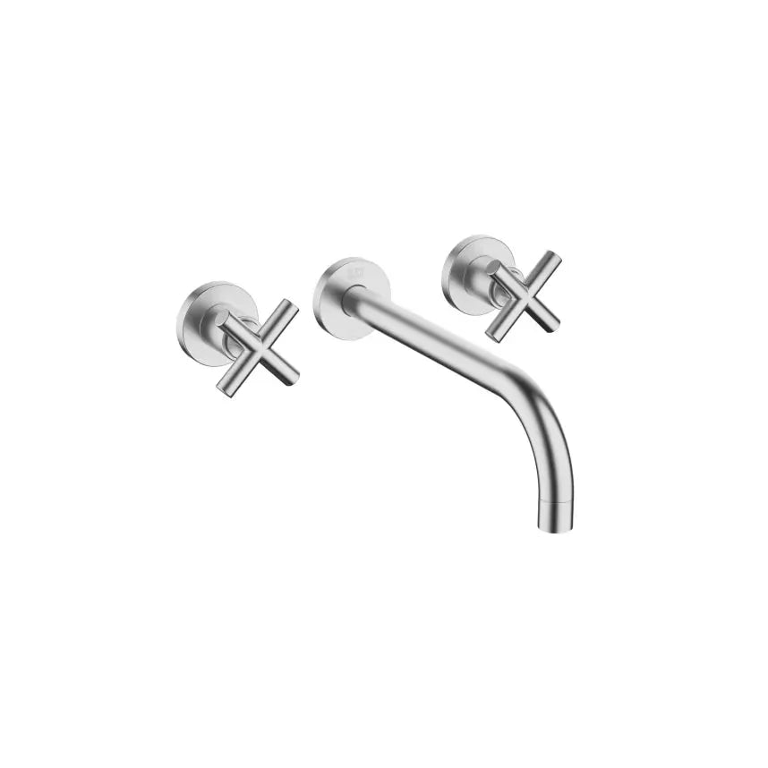 Dornbracht Tara Wall-Mounted Three-Hole Lavatory Mixer without Drain by Dornbracht