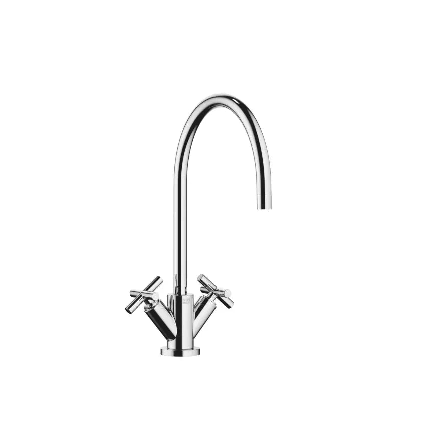 chrome single hole mixer
