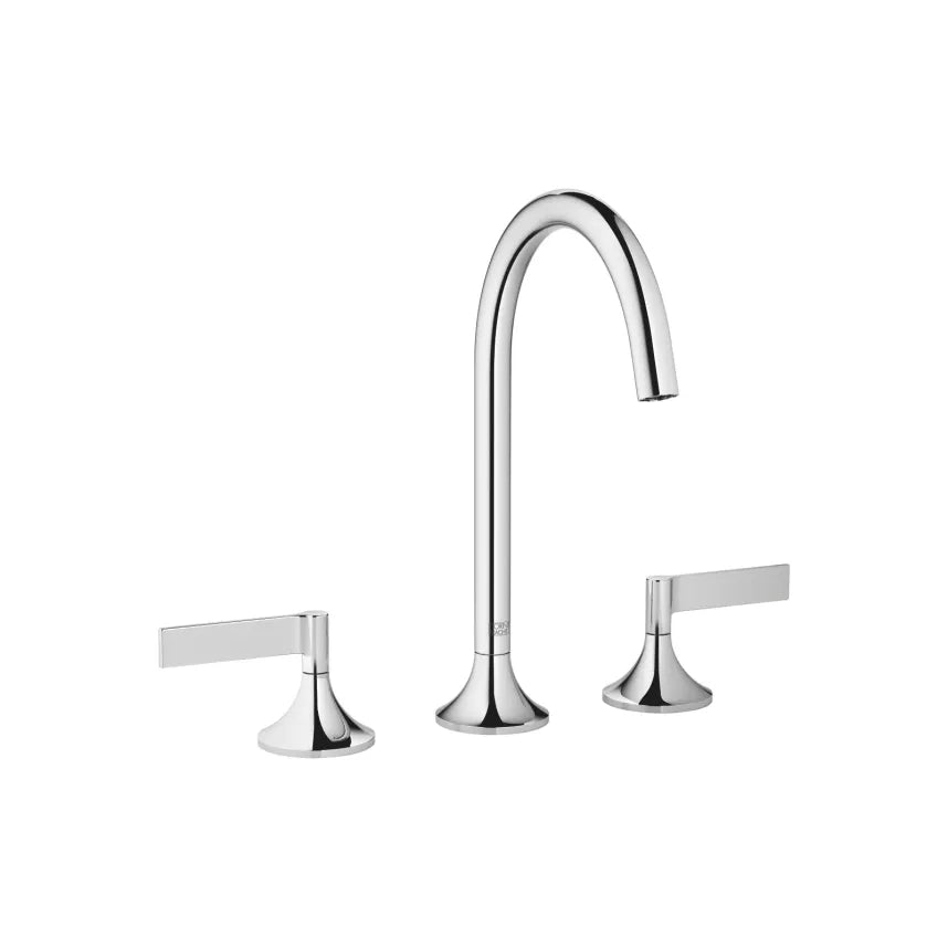 chrome lavatory mixer