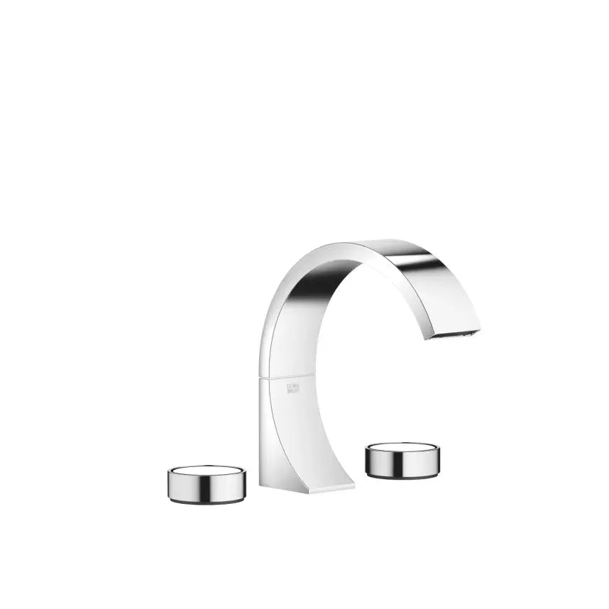chrome lavatory mixer