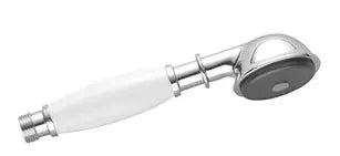 Dornbracht MADISON Metal Hand Shower with Porcelain (White) Handle by Dornbracht
