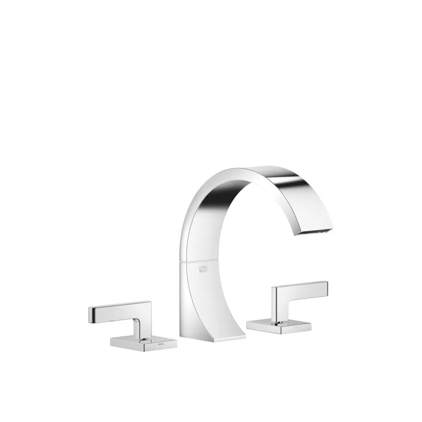 chrome lavatory mixer