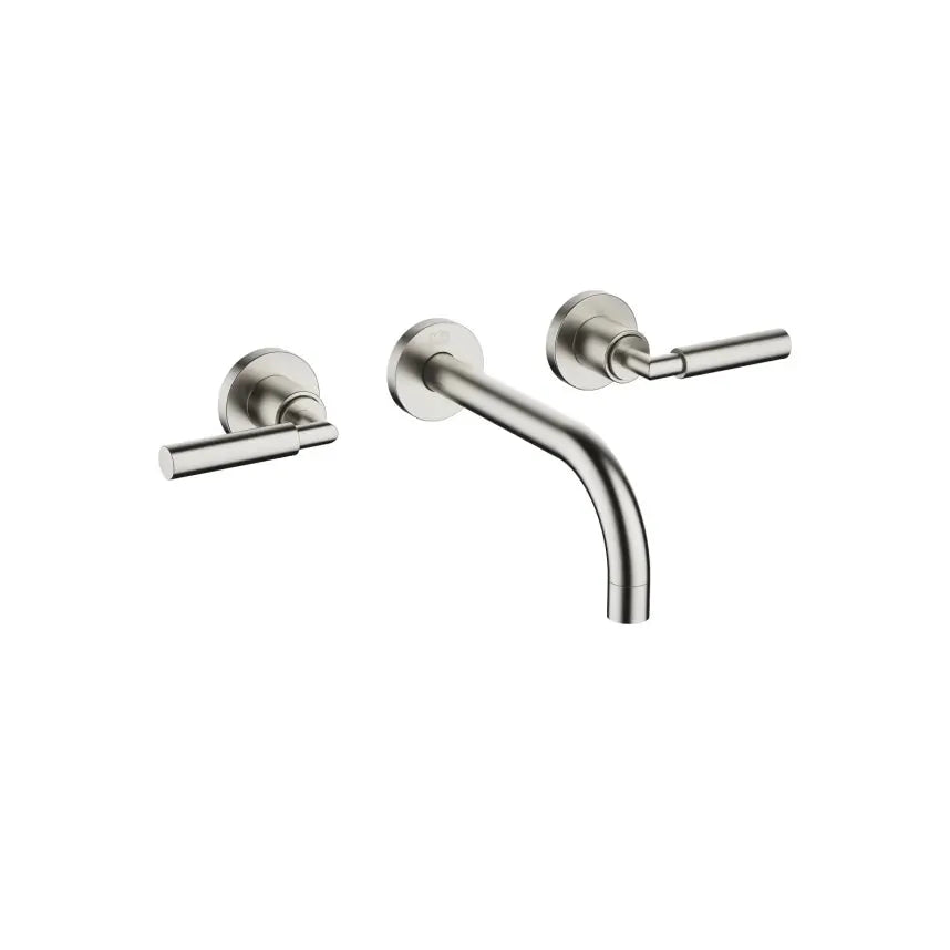 Dornbracht Tara Wall-Mounted Three-Hole Lavatory Mixer without Drain by Dornbracht