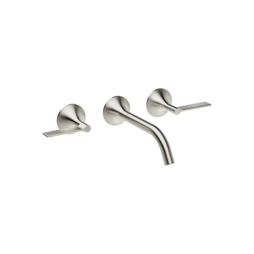 Dornbracht VAIA Wall-Mounted Three-Hole Lavatory Mixer without Drain by Dornbracht