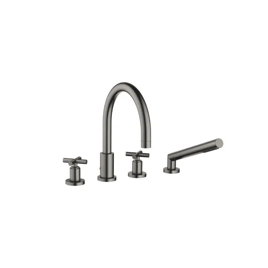 Dornbracht TARA Deck-Mounted Tub Mixer, With Hand Shower Set For Deck-Mounted Tub Installation by Dornbracht