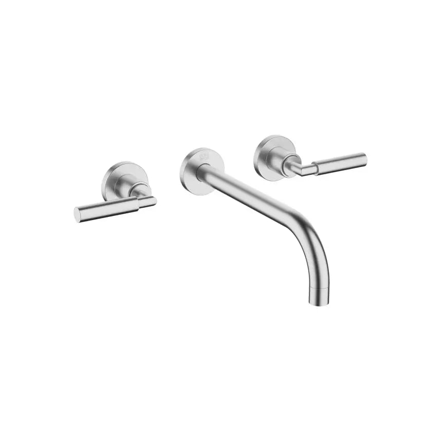Dornbracht Tara Wall-Mounted Three-Hole Lavatory Mixer without Drain by Dornbracht