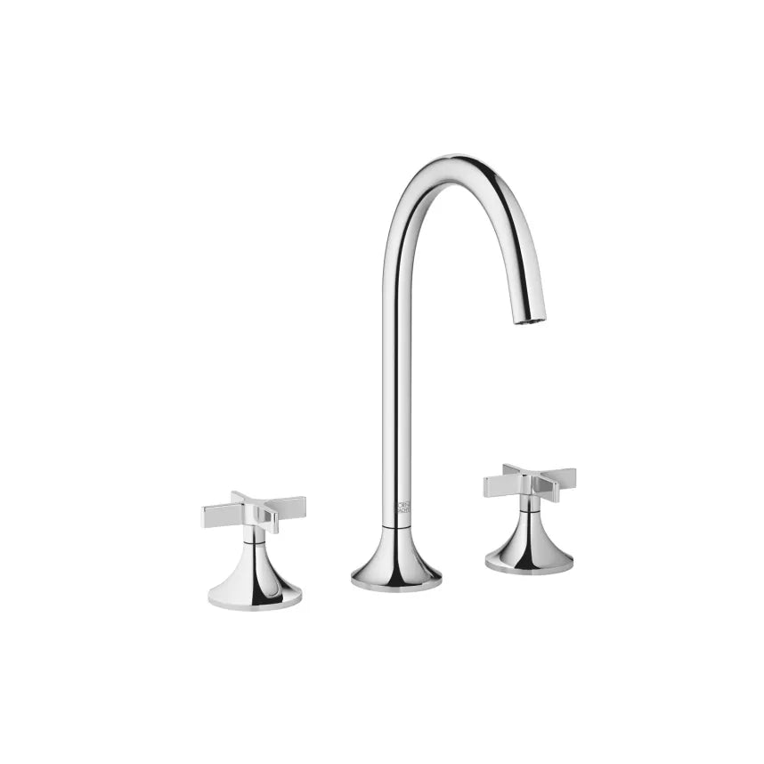 chrome lavatory mixer