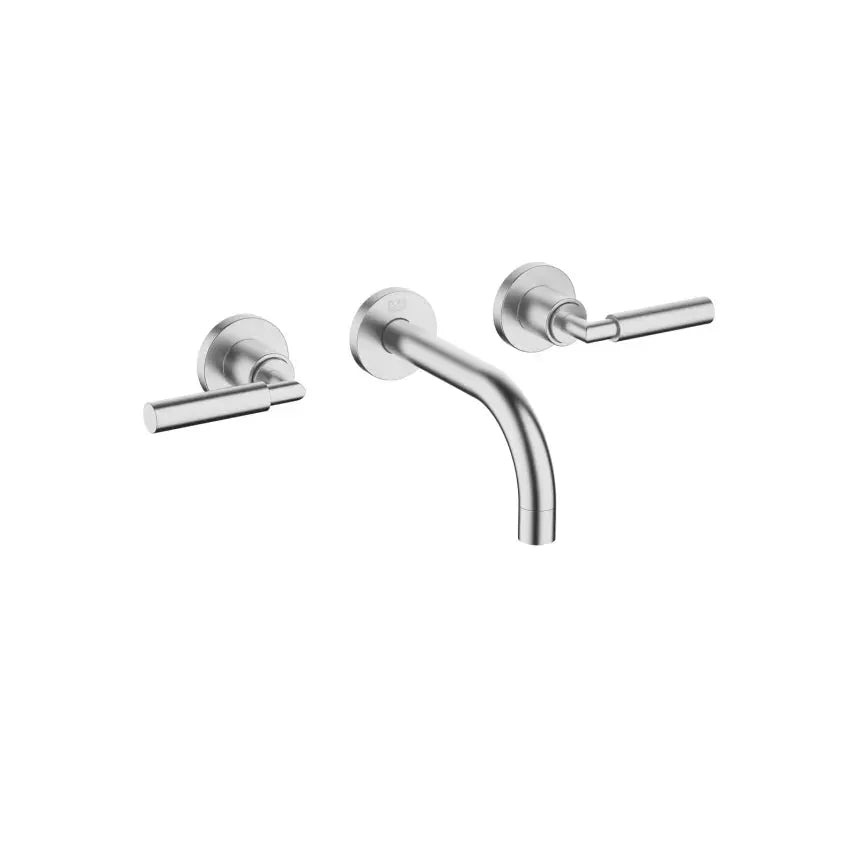 Dornbracht Tara Wall-Mounted Three-Hole Lavatory Mixer without Drain by Dornbracht