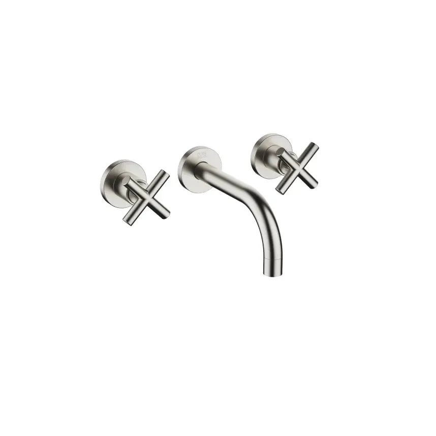 Dornbracht Tara Wall-Mounted Three-Hole Lavatory Mixer without Drain by Dornbracht