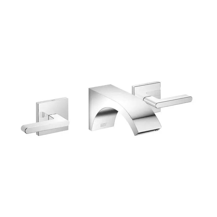 chrome lavatory mixer
