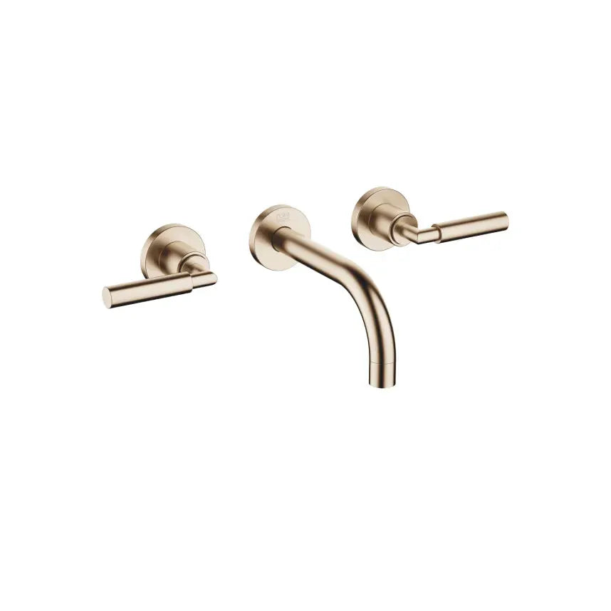 Dornbracht Tara Wall-Mounted Three-Hole Lavatory Mixer without Drain by Dornbracht