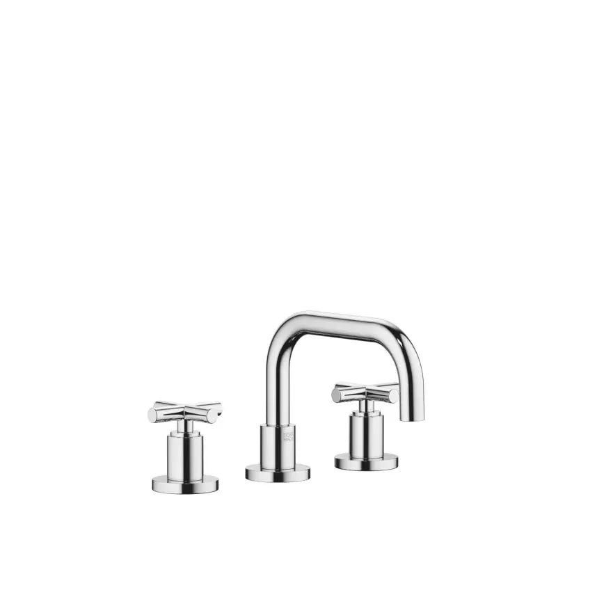 chrome lavatory mixer