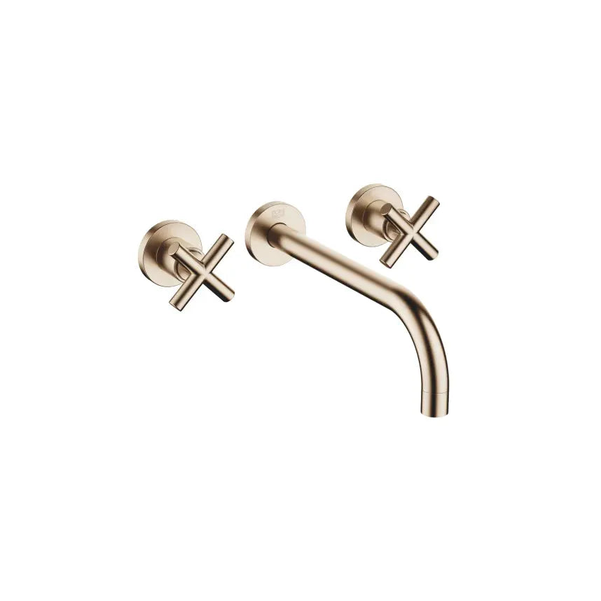 Dornbracht Tara Wall-Mounted Three-Hole Lavatory Mixer without Drain by Dornbracht