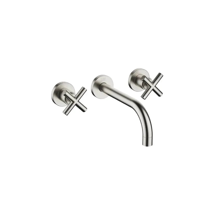 Dornbracht Tara Wall-Mounted Three-Hole Lavatory Mixer without Drain by Dornbracht