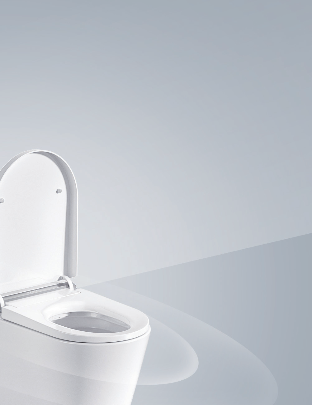 white tankless toilet seat