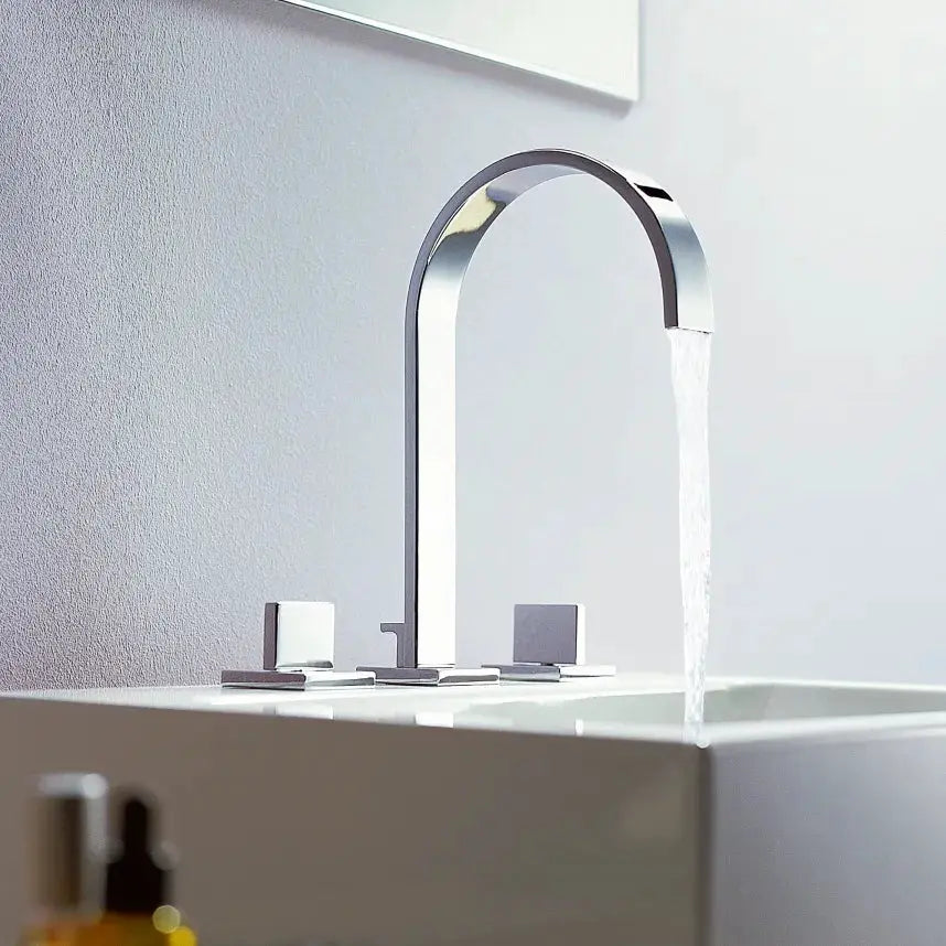 Dornbracht MEM Three-Hole Lavatory Mixer With Drain by Dornbracht