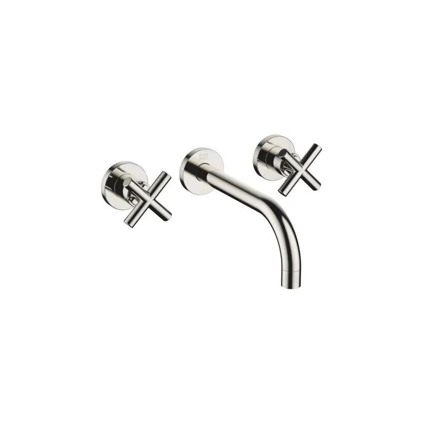 Dornbracht Tara Wall-Mounted Three-Hole Lavatory Mixer without Drain by Dornbracht