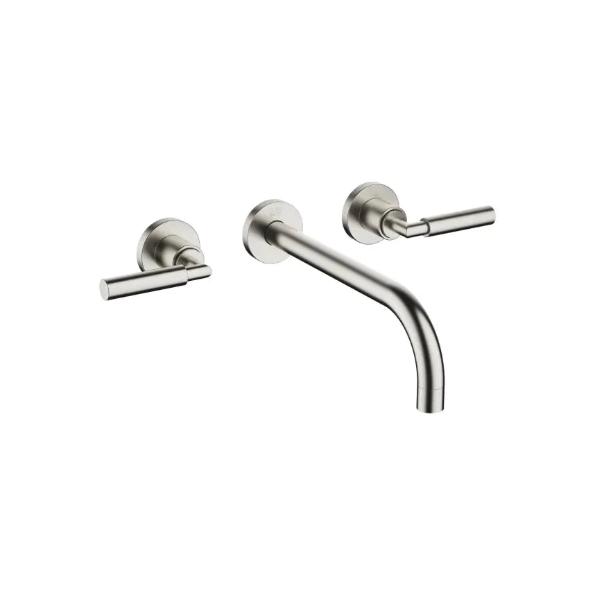 Dornbracht Tara Wall-Mounted Three-Hole Lavatory Mixer without Drain by Dornbracht