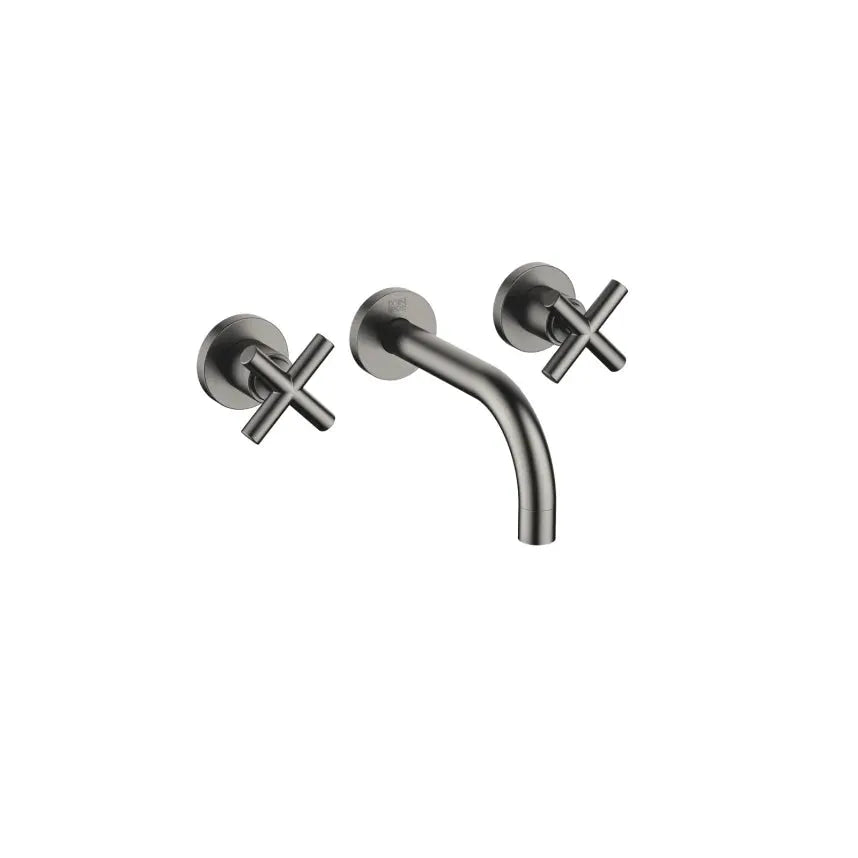 Dornbracht Tara Wall-Mounted Three-Hole Lavatory Mixer without Drain by Dornbracht