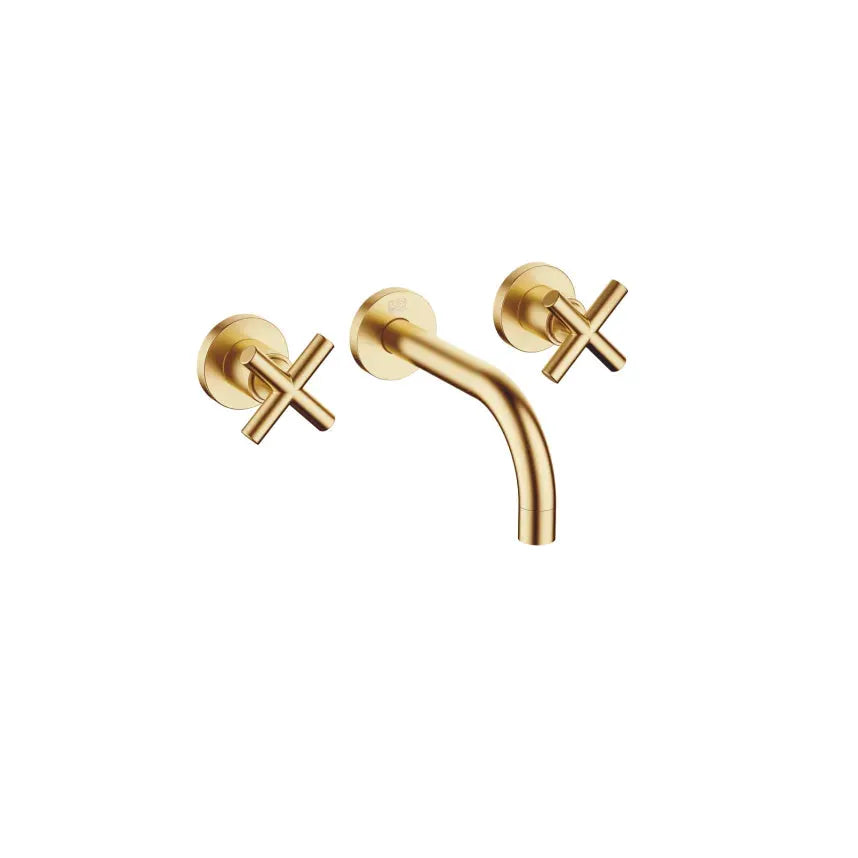 Dornbracht Tara Wall-Mounted Three-Hole Lavatory Mixer without Drain by Dornbracht